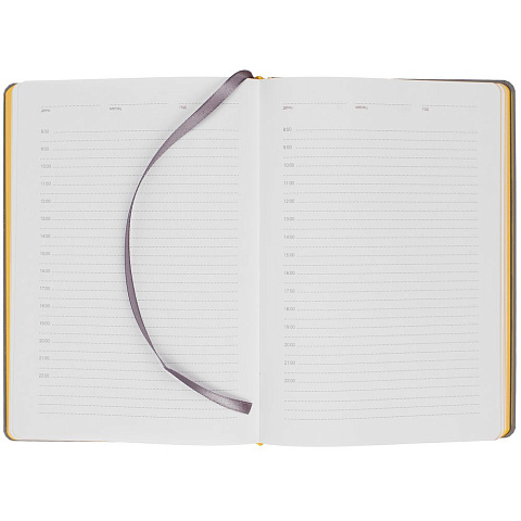 Ежедневник Spain Shall, недатированный, серый с желтым - рис 8.