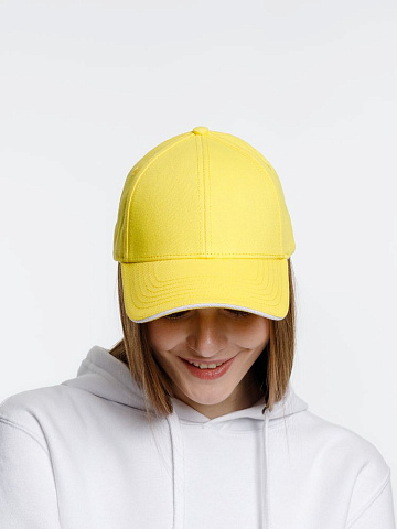 Бейсболка Spiker, желтая с белым - рис 11.