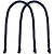 Ручки Corda для пакета M, темно-синие - миниатюра - рис 2.