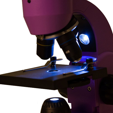 Монокулярный микроскоп Rainbow 50L с набором для опытов, фиолетовый - рис 7.