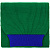 Шарф Snappy, зеленый с синим - миниатюра