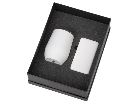 Подарочный набор с термокружкой и повербанком С1, 5000 mAh, белый - рис 2.