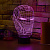 3D лампа Шлем железного человека - миниатюра - рис 4.