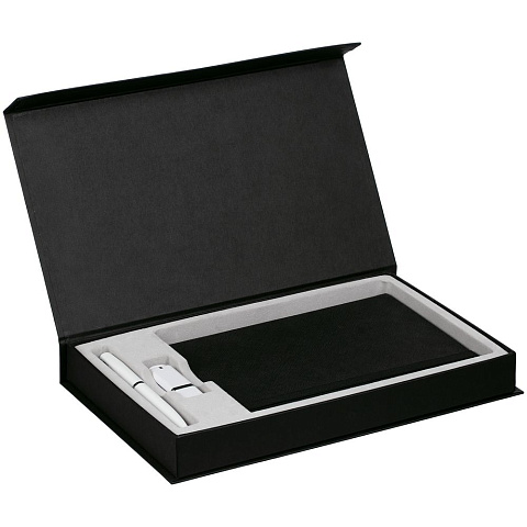 Коробка Horizon Magnet под ежедневник, флешку и ручку, черная - рис 3.