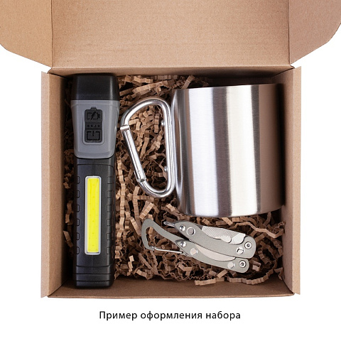 Фонарик "Fix", цвет черный с серым - рис 10.