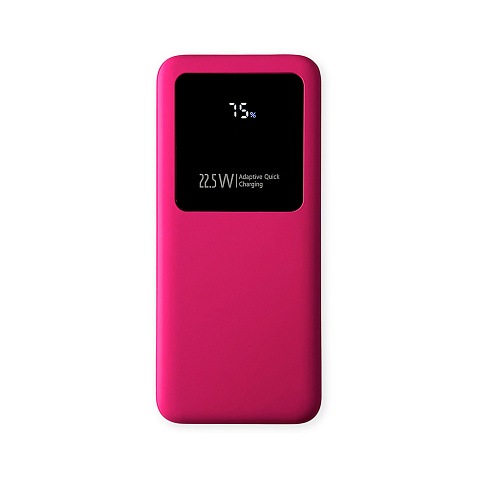 Внешний аккумулятор Kris soft touch, 10000mAh (Розовый) - рис 2.