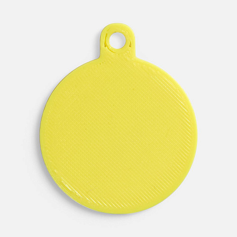 Подвеска Round, 3D-печать, желтая