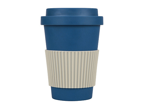 Термокружка Muffin из натуральных волокон, бензиновый синий - рис 2.