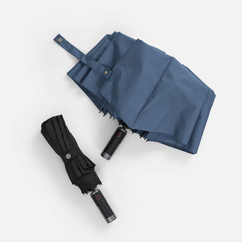 Зонт складной Regenfall, темно-синий - рис 11.