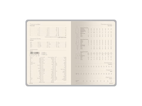 Ежедневник А5 датированный Megapolis Loft на 2026, графитовый серый - рис 6.