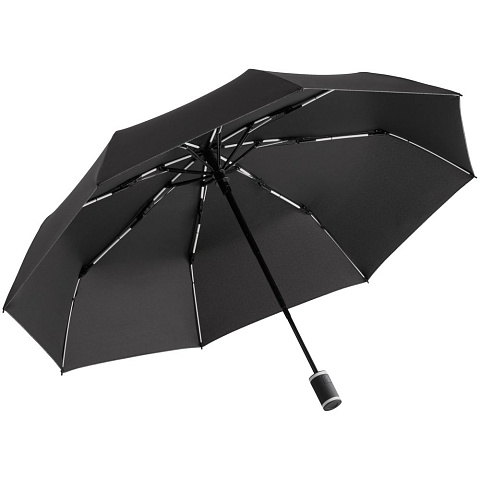 Зонт складной AOC Mini с цветными спицами, белый - рис 2.