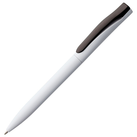 Ручка шариковая Pin, белая с черным - рис 2.