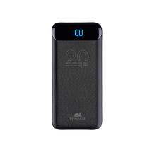 RIVACASE VA2582 (20 000mAh), QC/PD 22.5W внешний аккумулятор с дисплеем, черный /24