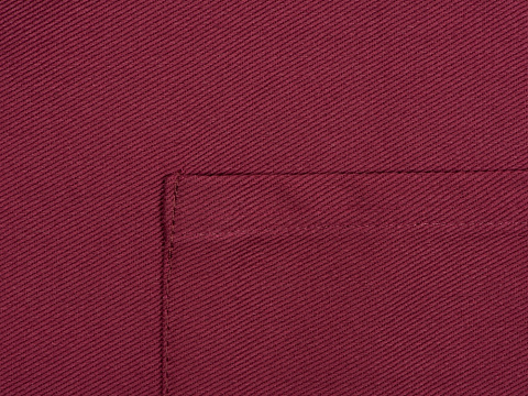 Хлопковый фартук Delight с карманом и регулируемыми завязками, бургунди - рис 7.