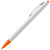 Ручка шариковая Tick, белая с оранжевым - миниатюра - рис 3.