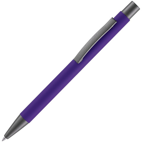 Ручка шариковая Atento Soft Touch, фиолетовая - рис 2.