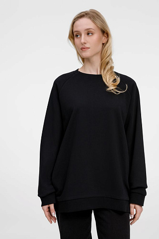 Свитшот унисекс Avenu, черный - рис 7.