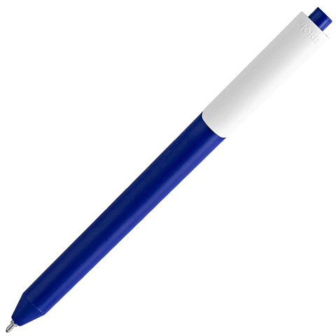 Ручка шариковая Pigra P03 Mat, темно-синяя с белым - рис 3.
