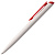 Ручка шариковая Senator Dart Polished, бело-красная - миниатюра - рис 3.