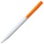 Ручка шариковая Pin, белая с оранжевым - миниатюра - рис 4.