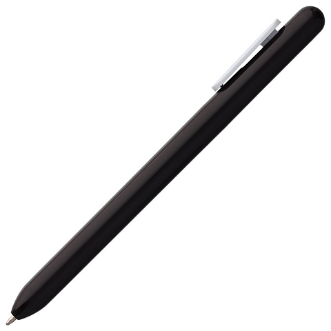 Ручка шариковая Swiper, черная с белым - рис 4.