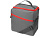 Изотермическая сумка-холодильник Classic c контрастной молнией, серый/красный - миниатюра