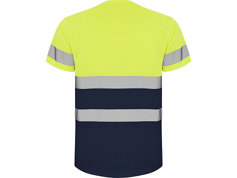 Футболка Delta мужская, нэйви/неоновый желтый - рис 2.