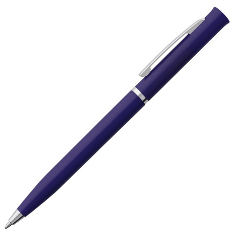Ручка шариковая Euro Chrome, синяя - рис 3.