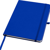 Teak блокнот А5 из переработан. материала в твердой обложке с линован. страницами - Ярко-синий