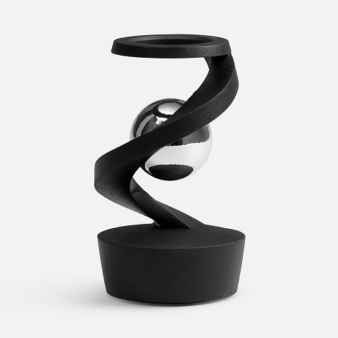 Настольный антистресс Mindflow, черный с серебристым - рис 4.