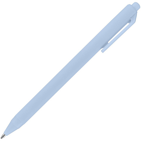 Ручка шариковая Cursive Soft Touch, голубая - рис 4.
