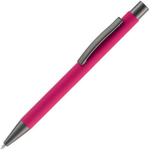 Ручка шариковая Atento Soft Touch, розовая - рис 2.