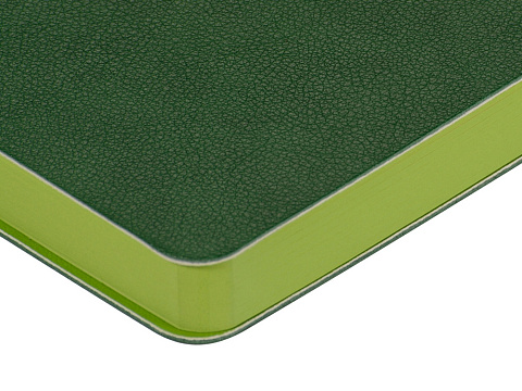 Ежедневник А5 датированный Boston 2026, зеленый с салатовым обрезом - рис 4.