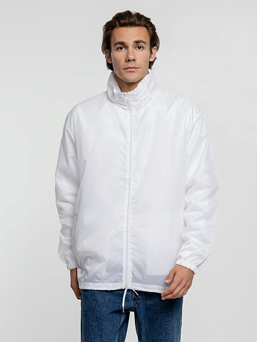 Ветровка унисекс Shift, белая - рис 7.