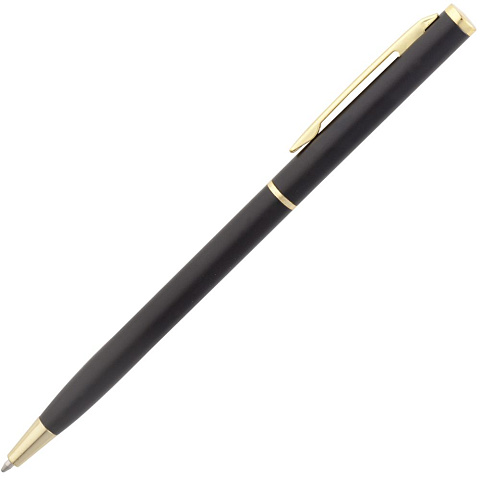 Ручка шариковая Hotel Gold, ver.2, матовая черная - рис 4.