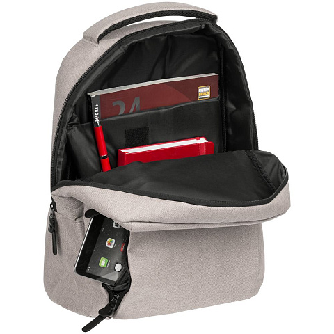 Рюкзак для ноутбука Onefold, светло-серый - рис 7.