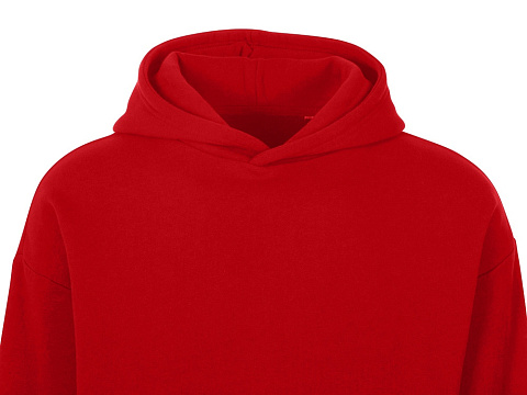 Толстовка с капюшоном оверсайз Berlin унисекс, красный - рис 11.