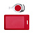 Чехол для пропуска с ретрактором Dorset, красный - миниатюра - рис 3.