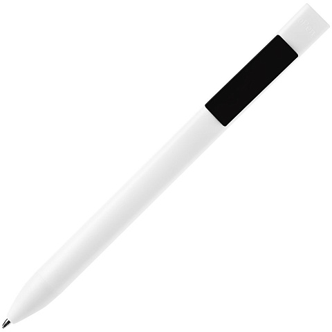 Ручка шариковая Swiper SQ, белая с черным - рис 3.