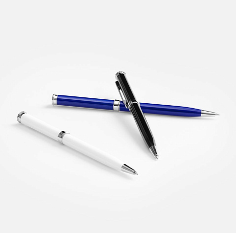 Ручка шариковая Finn Chrome, синяя - рис 6.