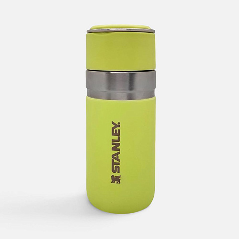 Термобутылка Go Quick Flip 470, желто-зеленая (цитрон) - рис 2.