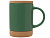Кружка 450 мл с пробковым дном с крышкой Корк & Бон, глубокий зеленый - миниатюра - рис 3.