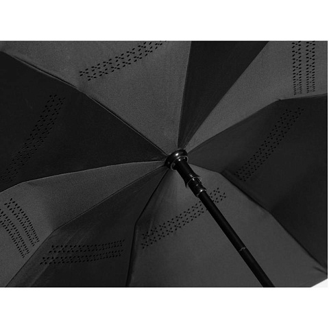 Черный зонт трость наоборот - рис 6.