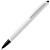 Ручка шариковая Tick, белая с черным - миниатюра