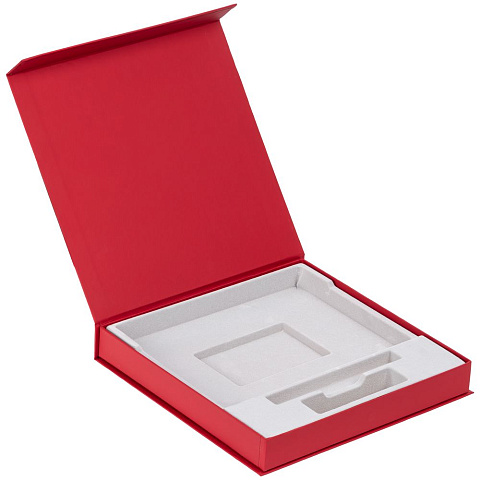 Коробка Memoria под ежедневник, аккумулятор и ручку, красная - рис 2.