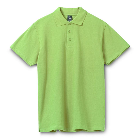 Рубашка поло мужская Spring 210, зеленое яблоко - рис 2.