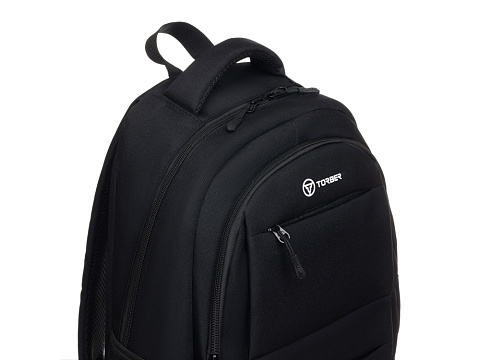 Рюкзак TORBER CLASS X, черный, полиэстер 900D, 45 x 30 x 18 см + Мешок для сменной обуви в подарок! - рис 10.