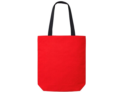 Сумка на молнии Zipper  Neo из хлопка 280 г c карманом на молнии спереди, красный - рис 3.