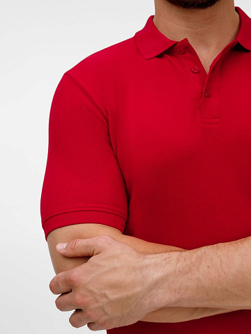 Рубашка поло унисекс Upswing, красная - рис 8.