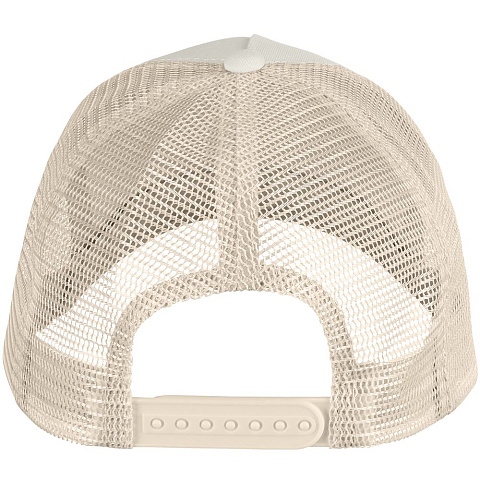 Бейсболка Blink, бежевая с бирюзовым - рис 4.